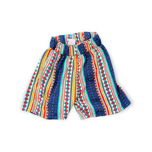 Girls Size 10/12 Cute Retro Patterned Crepe Shorts with Elastic Waist